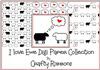 Order  I love Ewe Ribbon - Digi Papers